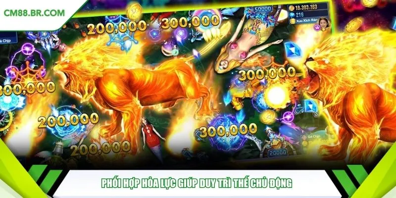 Phối hợp hỏa lực giúp duy trì thế chủ động
